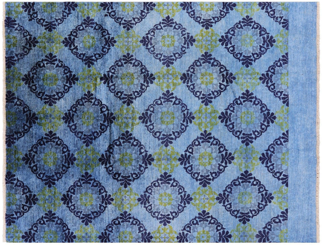 Ikat Hand Knotted Wool Rug - Manhattan Rugs