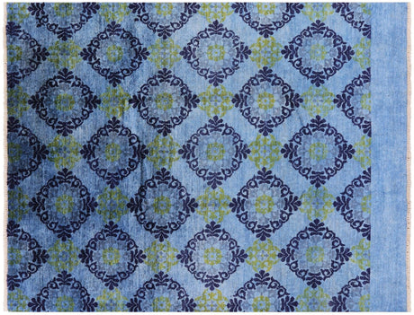 Ikat Hand Knotted Wool Rug - Manhattan Rugs