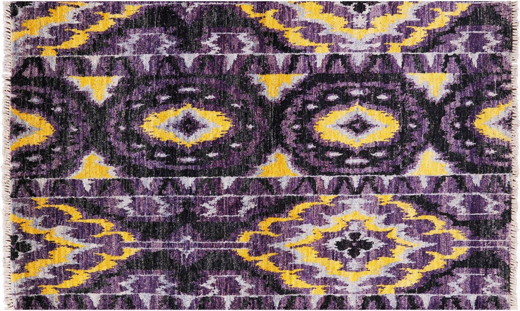 Ikat Handmade Area Rug - Manhattan Rugs