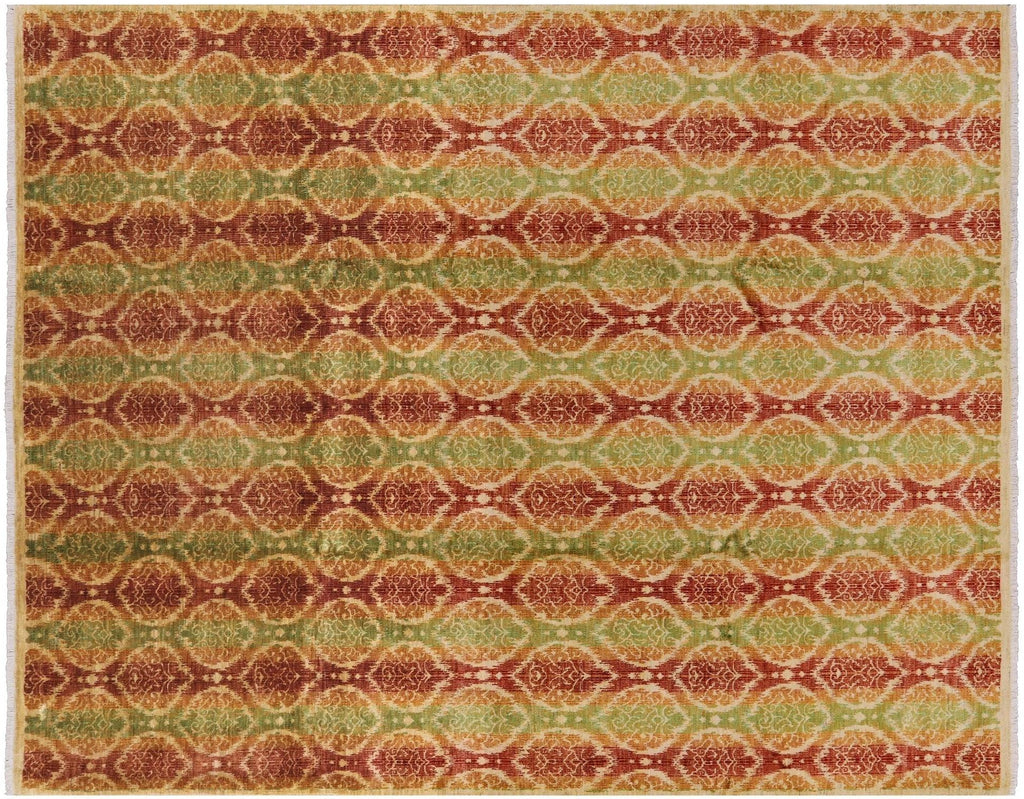 Ikat Hand Knotted Wool Rug - Manhattan Rugs