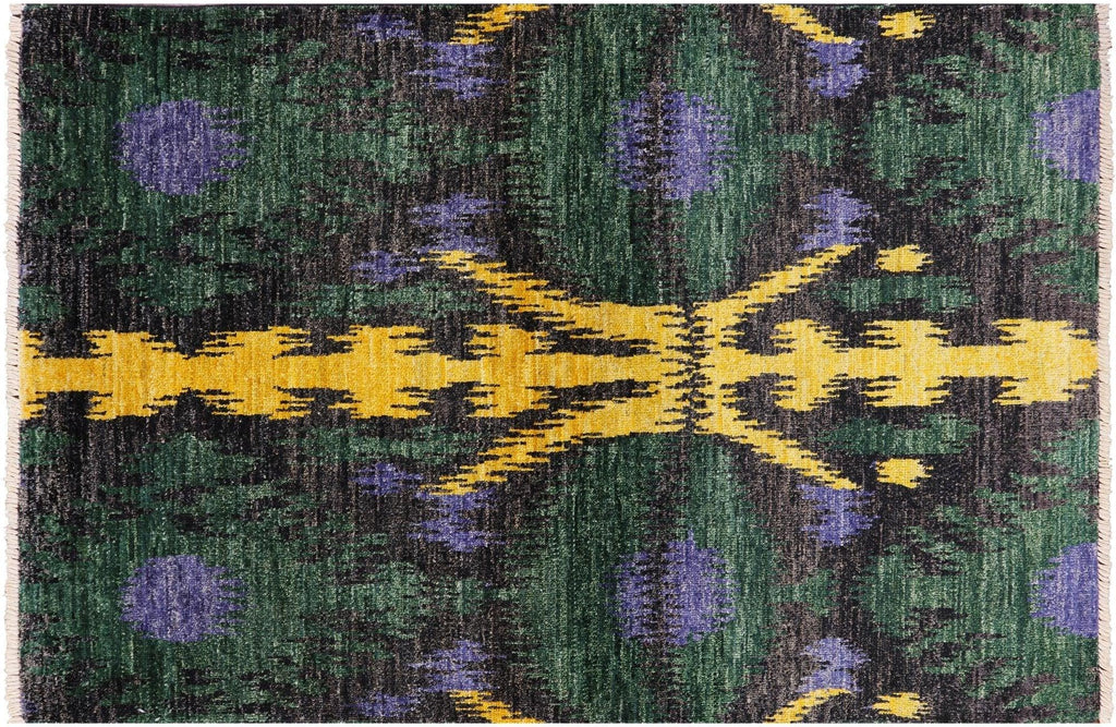 Ikat Handmade Area Rug - Manhattan Rugs