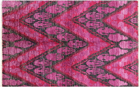 Ikat Hand Knotted Area Rug - Manhattan Rugs