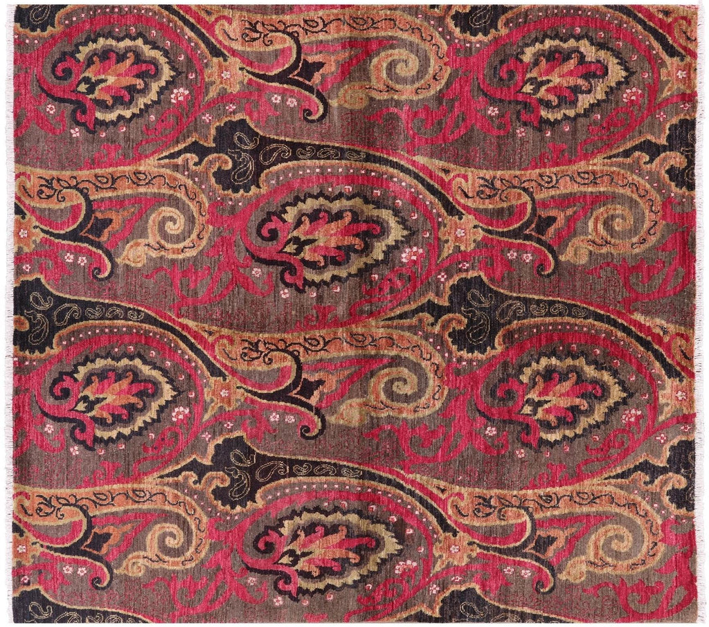 Square Hand Knotted William Morris Rug - Manhattan Rugs