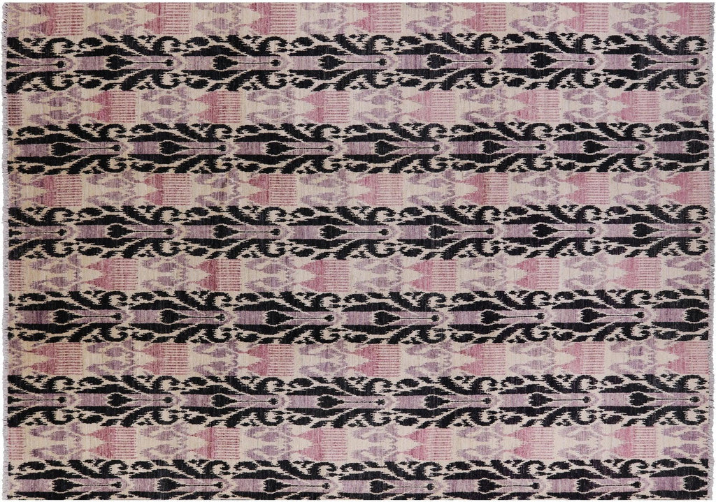 Ikat Hand-Knotted Area Rug - Manhattan Rugs