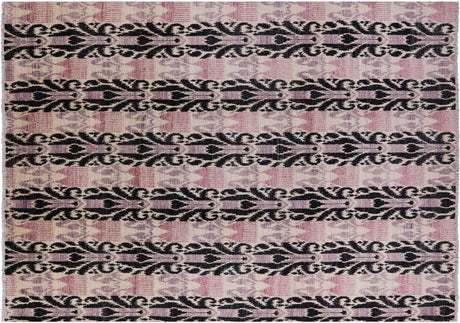 Ikat Hand-Knotted Area Rug - Manhattan Rugs