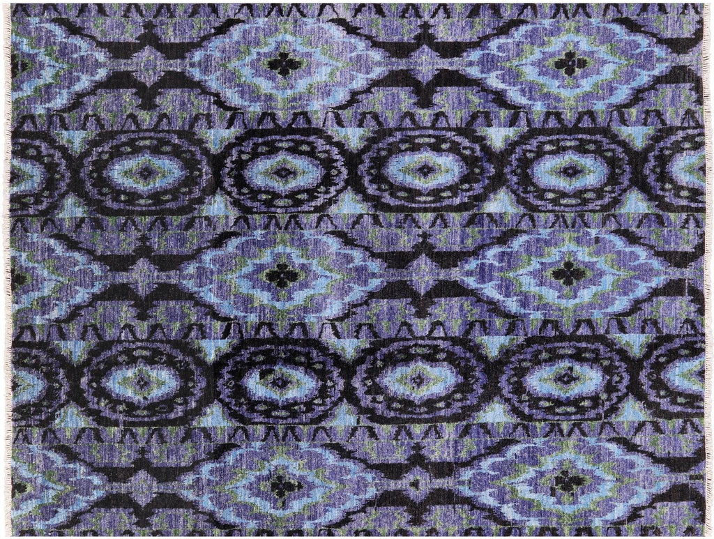 Ikat Hand Knotted Area Rug - Manhattan Rugs