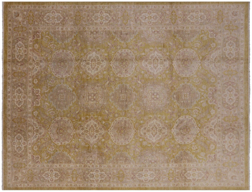 Turkish Oushak Hand Knotted Area Rug - Manhattan Rugs