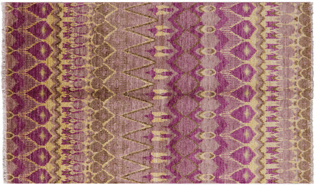 Ikat Hand Knotted Wool Rug - Manhattan Rugs