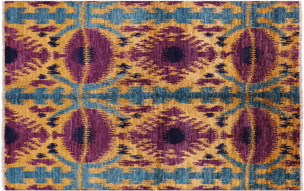 Hand Knotted Ikat Wool Rug - Manhattan Rugs