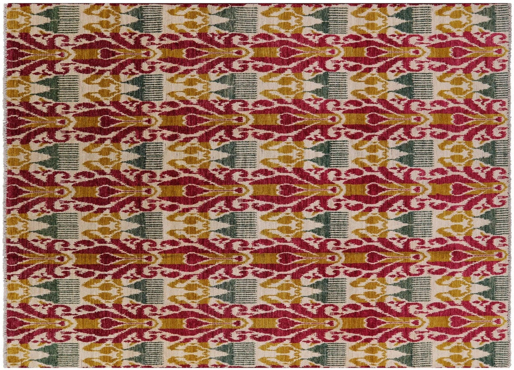 Handmade Ikat Wool Rug - Manhattan Rugs