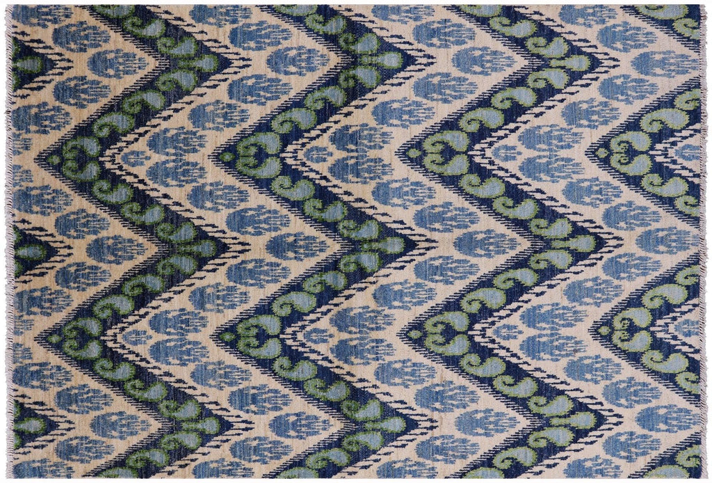 Ikat Handmade Wool Rug - Manhattan Rugs