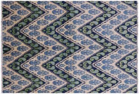 Ikat Handmade Wool Rug - Manhattan Rugs