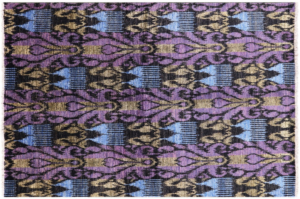Ikat Handmade Wool Rug - Manhattan Rugs