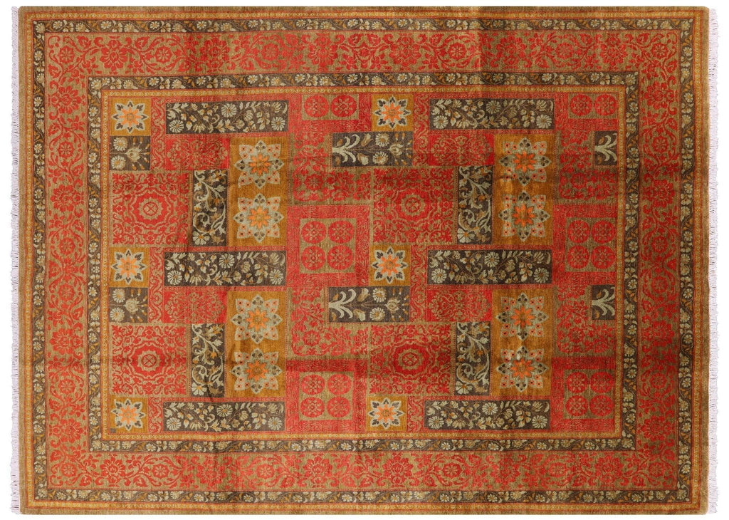 Hand Knotted William Morris Wool Rug - Manhattan Rugs