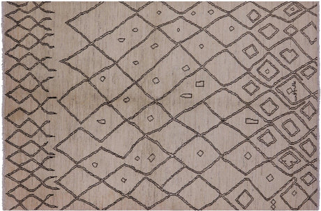 Signed Moroccan Hand Knotted Area Rug - Manhattan Rugs