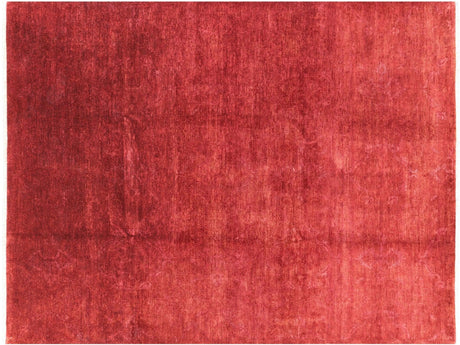 Hand Knotted Full Pile Overdyed Wool Rug - Manhattan Rugs