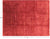 Red 9' 0" X 11' 10" Hand Knotted Full Pile Overdyed Wool Rug - P5472