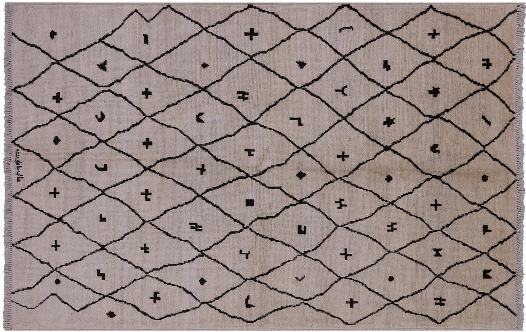 Signed Moroccan Handmade Area Rug - Manhattan Rugs