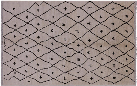 Signed Moroccan Handmade Area Rug - Manhattan Rugs