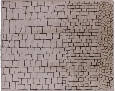 Signed Moroccan Hand Knotted Wool Rug - Manhattan Rugs