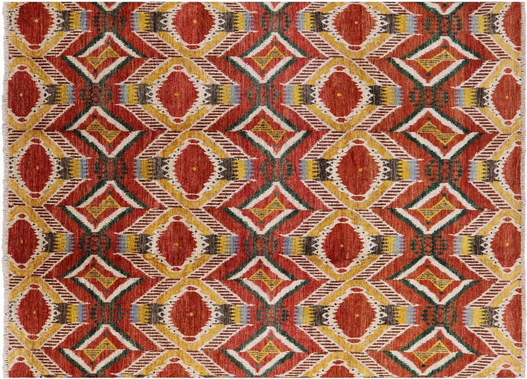 Ikat Hand Knotted Area Rug - Manhattan Rugs
