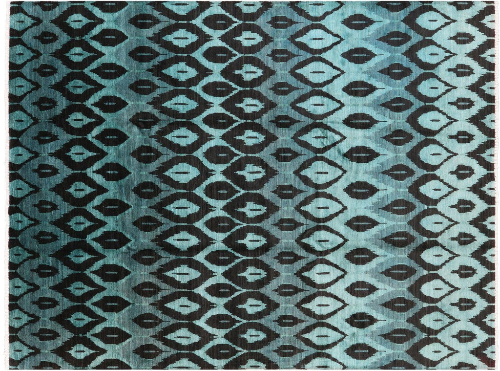 Ikat Hand Knotted Area Rug - Manhattan Rugs