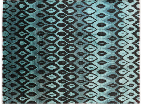 Ikat Hand Knotted Area Rug - Manhattan Rugs