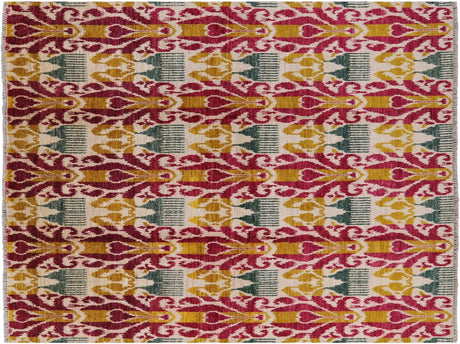 Ikat Hand-Knotted Wool Rug - Manhattan Rugs