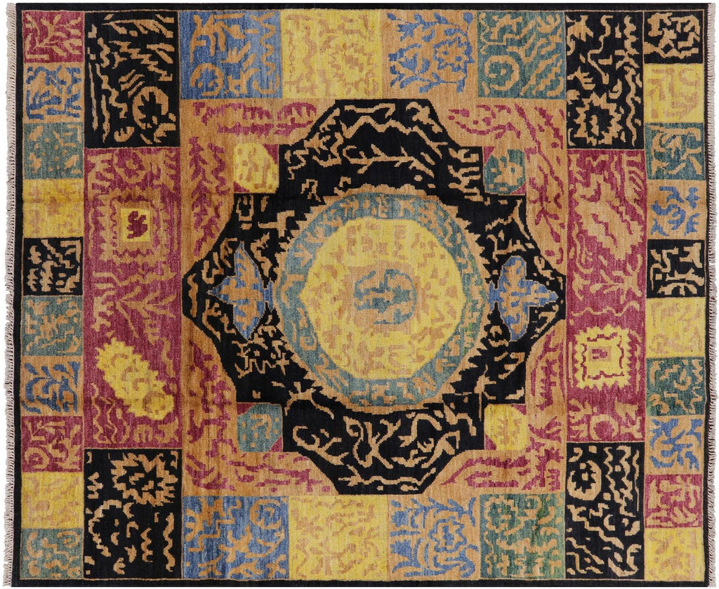 Ikat Hand Knotted Wool Rug - Manhattan Rugs