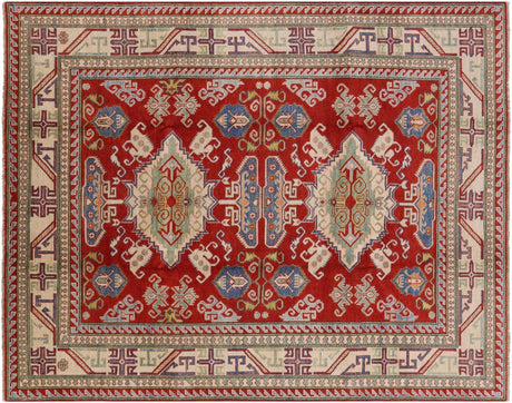 Hand Knotted Kazak Wool Rug - Manhattan Rugs