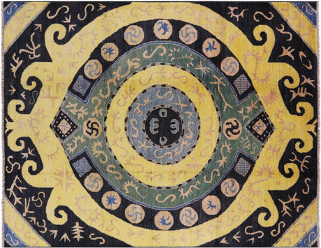 Ikat Handmade Wool Rug - Manhattan Rugs