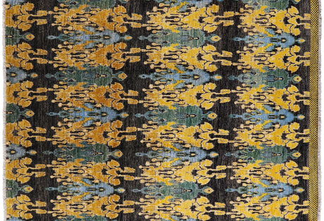 Hand-Knotted Ikat Wool Rug - Manhattan Rugs