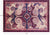 Purple 6' 4" X 9' 2" Ikat Hand Knotted Wool Rug - P6213