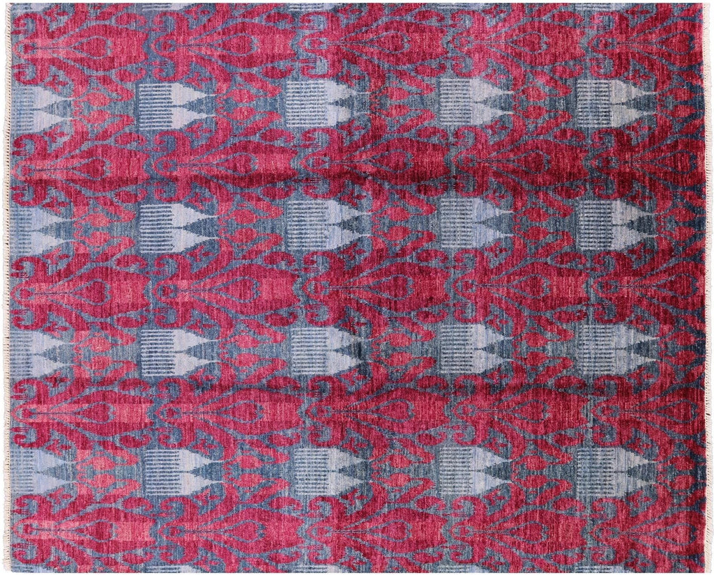 Ikat Hand Knotted Area Rug - Manhattan Rugs