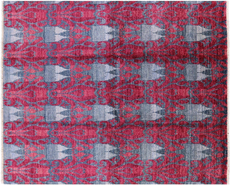 Ikat Hand Knotted Area Rug - Manhattan Rugs