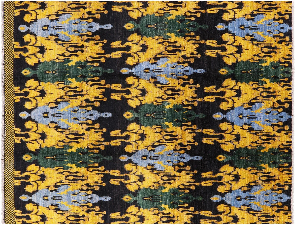 Ikat Hand Knotted Area Rug - Manhattan Rugs