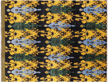 Ikat Hand Knotted Area Rug - Manhattan Rugs