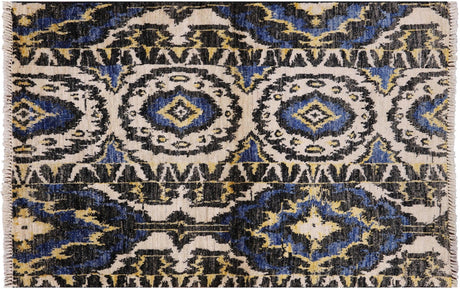 Ikat Handmade Area Rug - Manhattan Rugs