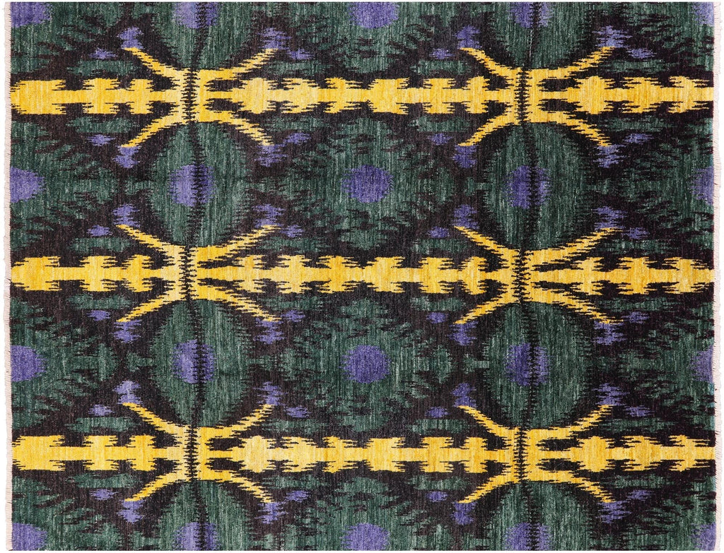 Hand Knotted Ikat Wool Rug - Manhattan Rugs