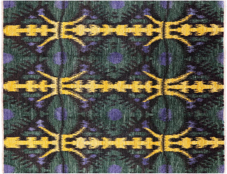 Hand Knotted Ikat Wool Rug - Manhattan Rugs