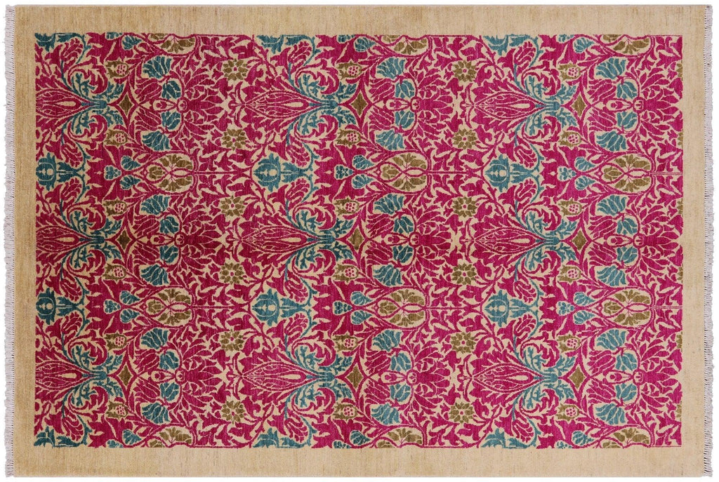 Hand Knotted William Morris Area Rug - Manhattan Rugs