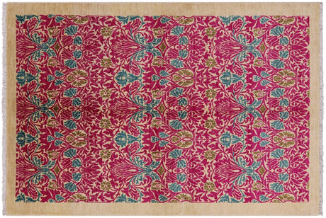 Hand Knotted William Morris Area Rug - Manhattan Rugs