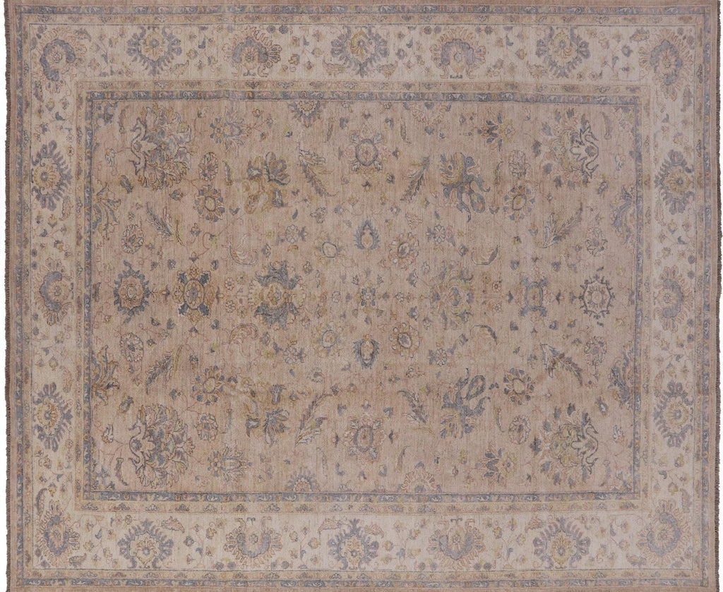 Hand-Knotted Turkish Oushak Wool Rug - Manhattan Rugs