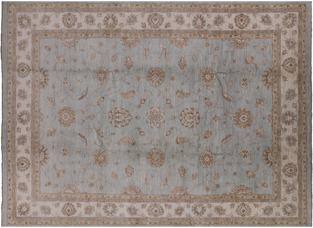 9' 0" X 12' 3" Hand Knotted Turkish Oushak Rug - P6600