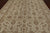 Ivory Turkish Oushak Hand Knotted Wool Rug 8' 9" X 12' 2" - P6609
