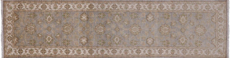 Turkish Oushak Hand-Knotted Runner Rug - Manhattan Rugs
