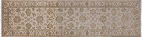 Hand Knotted Turkish Oushak Runner Rug - Manhattan Rugs
