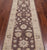 Brown 2' 9" X 9' 7" Turkish Oushak Handmade Runner Rug - P6650