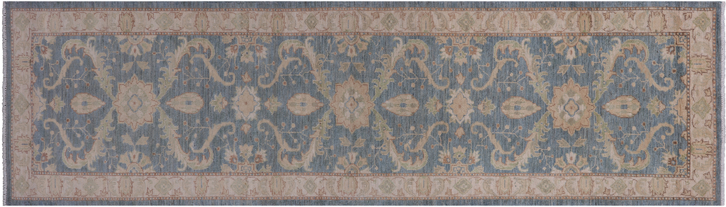 2' 8" X 9' 8" Turkish Oushak Hand Knotted Runner Rug - P6660