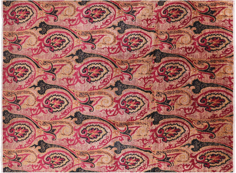 Hand Knotted William Morris Wool Rug - Manhattan Rugs
